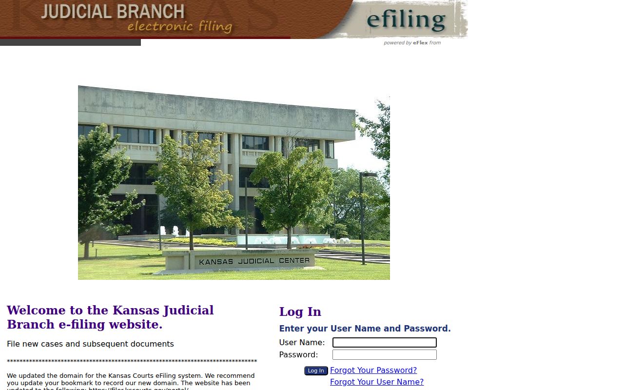 Clay County case lookup distinction from Kansas eFiling