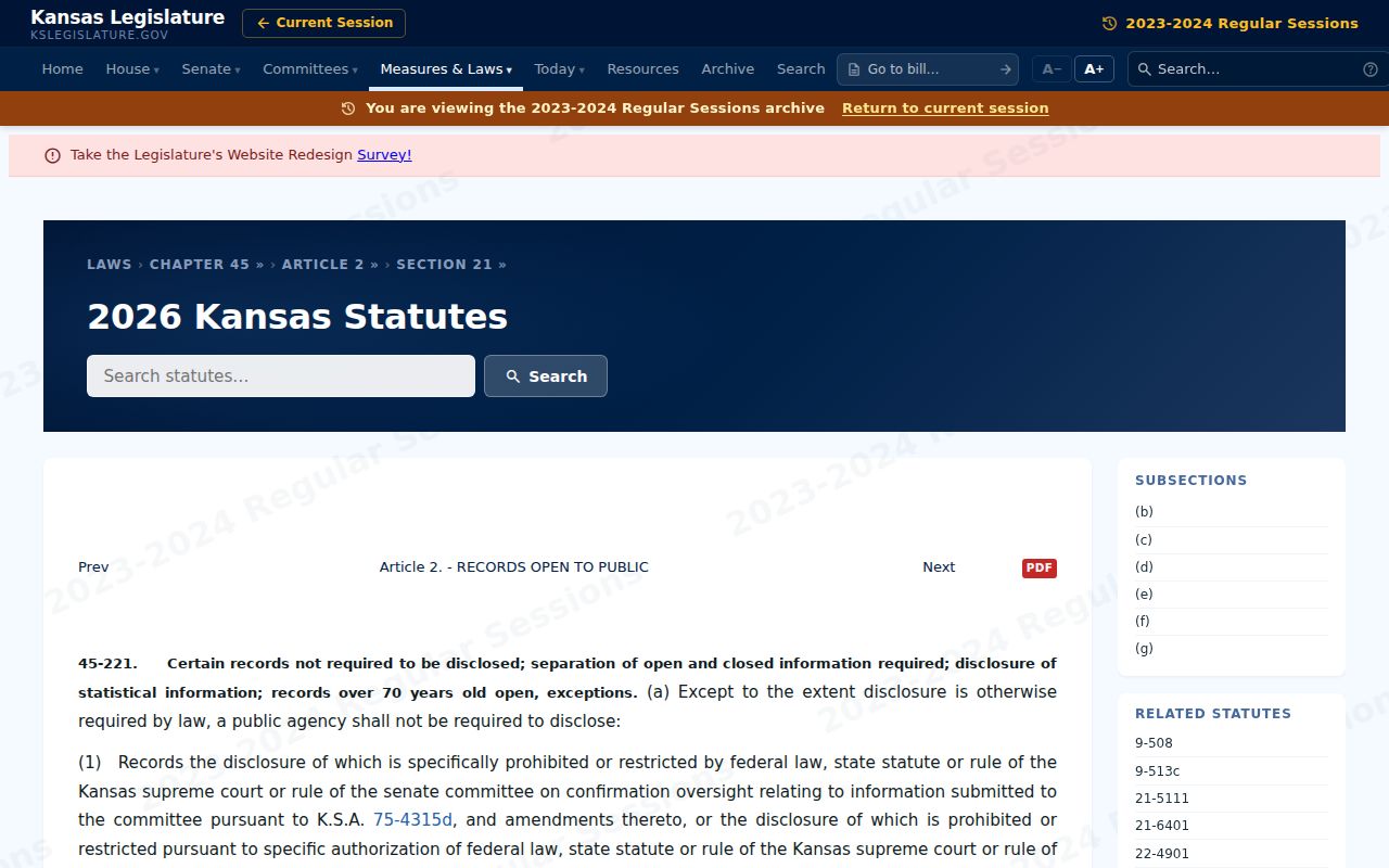 Clay County civil docket Kansas access exceptions