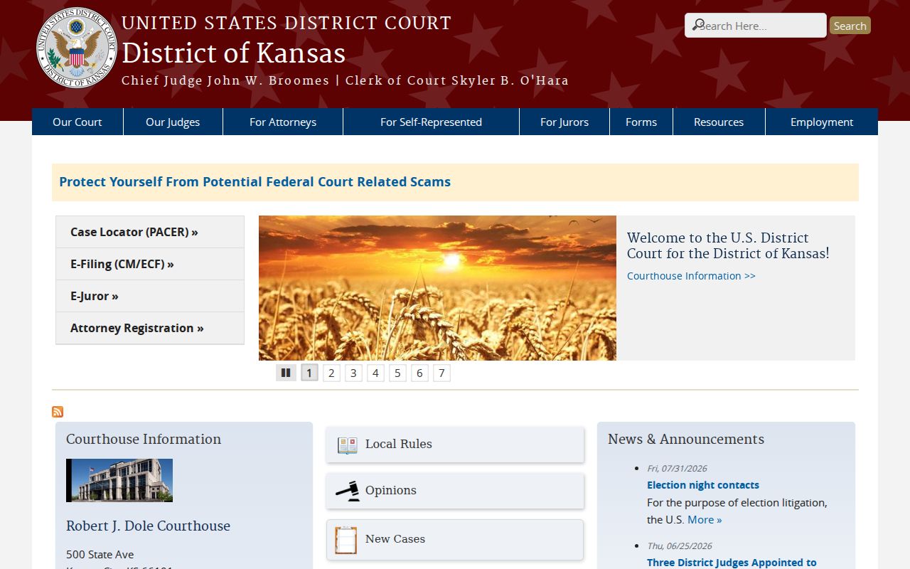 Clay County criminal docket federal court distinction