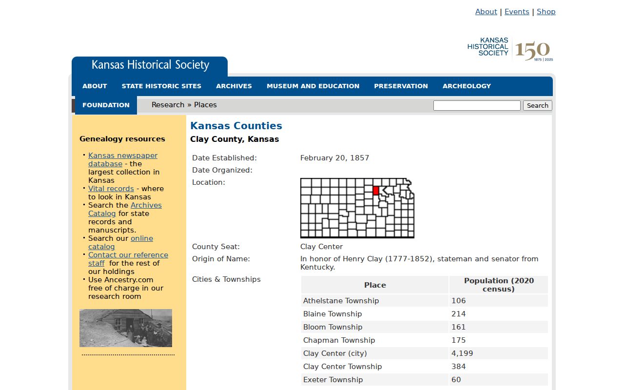 Clay County court docket geography