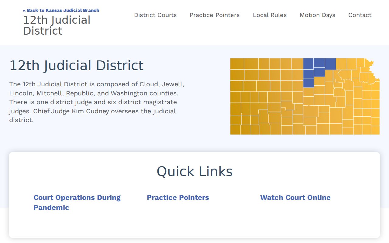 Clay County court docket judicial district