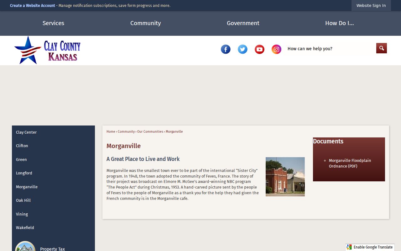 Morganville court docket official community profile