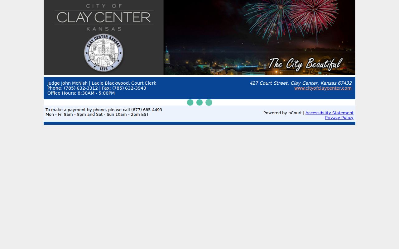 traffic Clay County ticket Clay County payment page for Clay Center